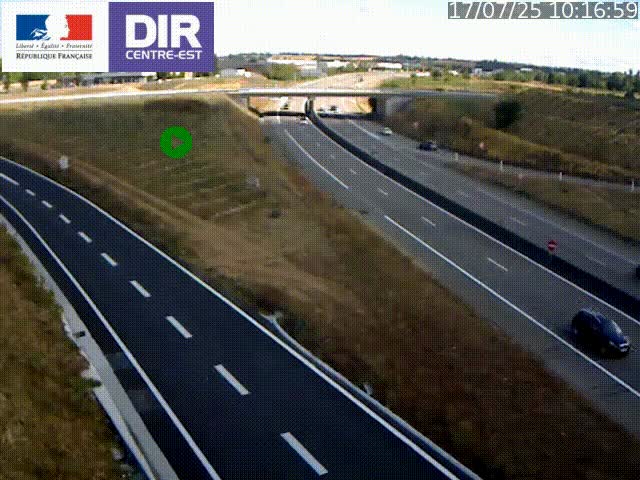<h2>Webcam sur le contournement de Valence, sur la Nationale 7, caméra orientée vers Lyon</h2>