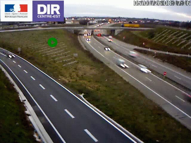 <h2>Webcam sur le contournement de Valence, sur la Nationale 7, caméra orientée vers Lyon</h2>
