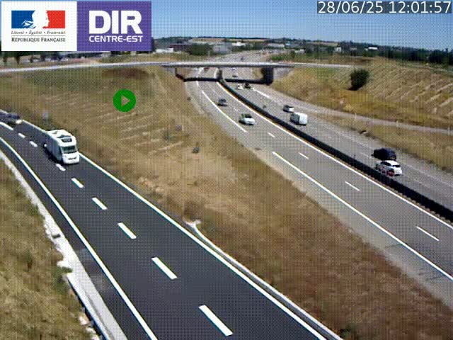 <h2>Webcam sur le contournement de Valence, sur la Nationale 7, caméra orientée vers Lyon</h2>