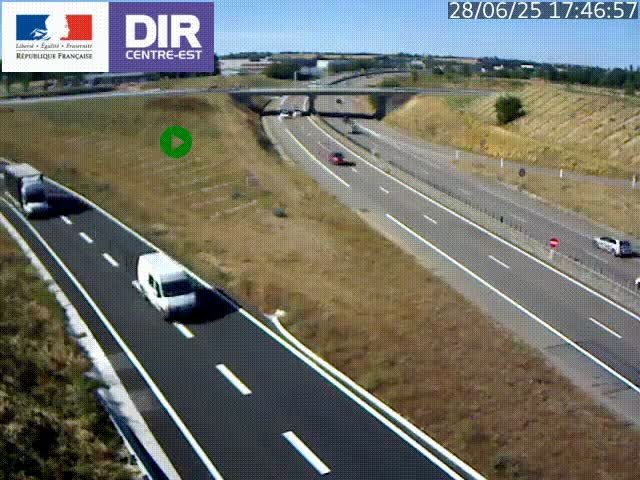 <h2>Webcam sur le contournement de Valence, sur la Nationale 7, caméra orientée vers Lyon</h2>