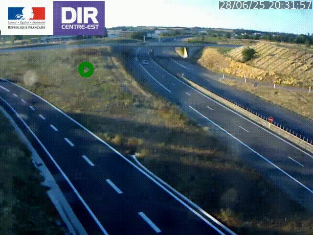 <h2>Webcam sur le contournement de Valence, sur la Nationale 7, caméra orientée vers Lyon</h2>