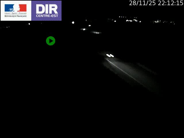 Webcam sur le contournement de Valence, sur la Nationale 7, caméra orientée vers Lyon