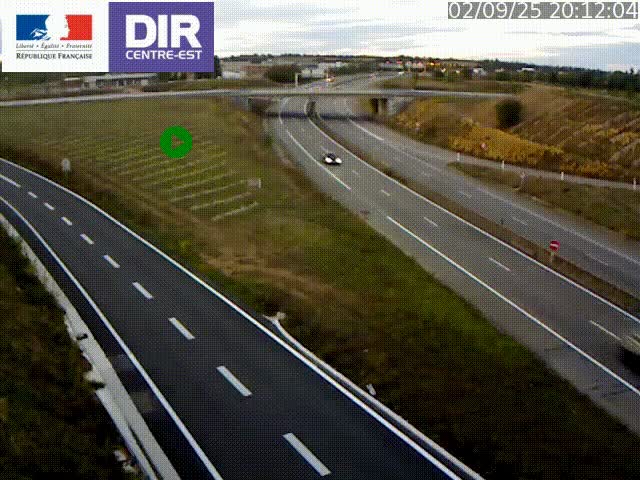 <h2>Webcam sur le contournement de Valence, sur la Nationale 7, caméra orientée vers Lyon</h2>