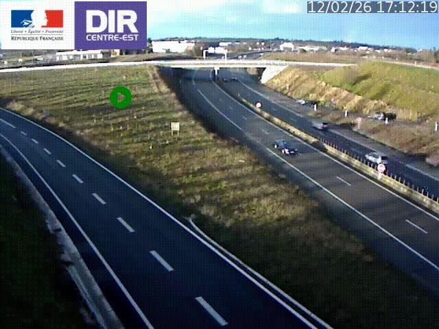 <h2>Webcam sur le contournement de Valence, sur la Nationale 7, caméra orientée vers Lyon</h2>