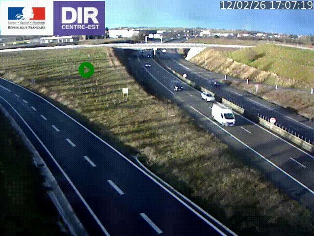 <h2>Webcam sur le contournement de Valence, sur la Nationale 7, caméra orientée vers Lyon</h2>
