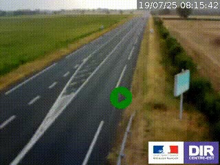 <h2>Webcam routière sur la RN7 à hauteur de Toulon-sur-Allier, entre Moulins et Vichy</h2>