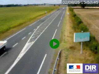 <h2>Webcam routière sur la RN7 à hauteur de Toulon-sur-Allier, entre Moulins et Vichy</h2>