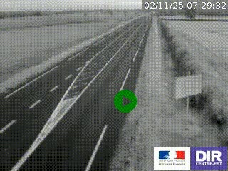 <h2>Webcam routière sur la RN7 à hauteur de Toulon-sur-Allier, entre Moulins et Vichy</h2>