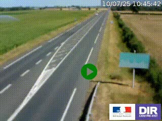 <h2>Webcam routière sur la RN7 à hauteur de Toulon-sur-Allier, entre Moulins et Vichy</h2>