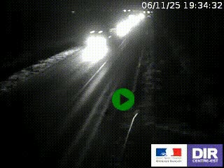 Webcam routière sur la RN7 à hauteur de Toulon-sur-Allier, entre Moulins et Vichy