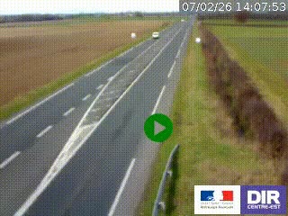 <h2>Webcam routière sur la RN7 à hauteur de Toulon-sur-Allier, entre Moulins et Vichy</h2>