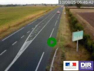 <h2>Webcam routière sur la RN7 à hauteur de Toulon-sur-Allier, entre Moulins et Vichy</h2>