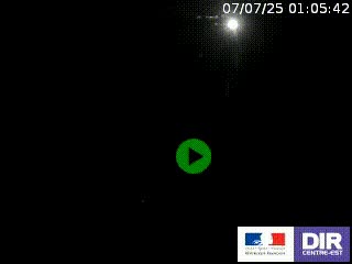 Webcam routière sur la RN7 à hauteur de Toulon-sur-Allier, entre Moulins et Vichy