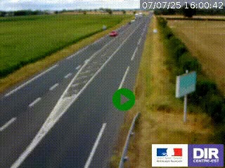 <h2>Webcam routière sur la RN7 à hauteur de Toulon-sur-Allier, entre Moulins et Vichy</h2>