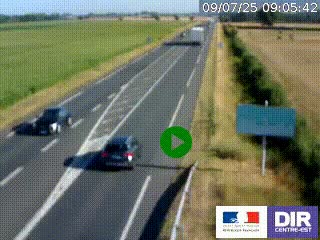 <h2>Webcam routière sur la RN7 à hauteur de Toulon-sur-Allier, entre Moulins et Vichy</h2>