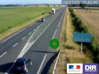 <h2>Webcam routière sur la RN7 à hauteur de Toulon-sur-Allier, entre Moulins et Vichy</h2>