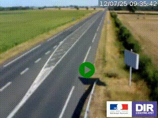 <h2>Webcam routière sur la RN7 à hauteur de Toulon-sur-Allier, entre Moulins et Vichy</h2>