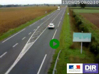<h2>Webcam routière sur la RN7 à hauteur de Toulon-sur-Allier, entre Moulins et Vichy</h2>
