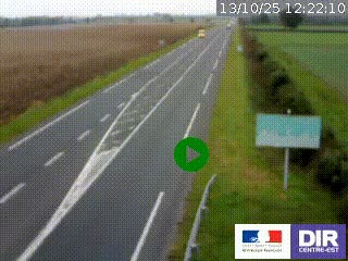 <h2>Webcam routière sur la RN7 à hauteur de Toulon-sur-Allier, entre Moulins et Vichy</h2>