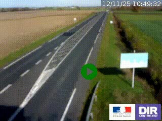 <h2>Webcam routière sur la RN7 à hauteur de Toulon-sur-Allier, entre Moulins et Vichy</h2>