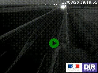 Webcam routière sur la RN7 à hauteur de Toulon-sur-Allier, entre Moulins et Vichy