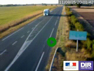 <h2>Webcam routière sur la RN7 à hauteur de Toulon-sur-Allier, entre Moulins et Vichy</h2>