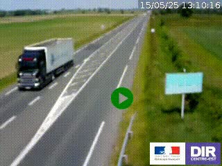 <h2>Webcam routière sur la RN7 à hauteur de Toulon-sur-Allier, entre Moulins et Vichy</h2>