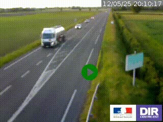 <h2>Webcam routière sur la RN7 à hauteur de Toulon-sur-Allier, entre Moulins et Vichy</h2>