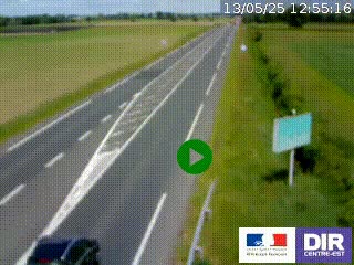 <h2>Webcam routière sur la RN7 à hauteur de Toulon-sur-Allier, entre Moulins et Vichy</h2>