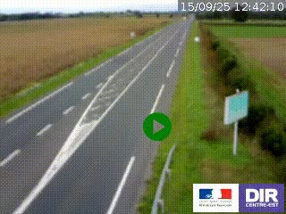 <h2>Webcam routière sur la RN7 à hauteur de Toulon-sur-Allier, entre Moulins et Vichy</h2>