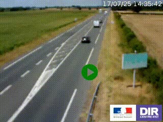 <h2>Webcam routière sur la RN7 à hauteur de Toulon-sur-Allier, entre Moulins et Vichy</h2>