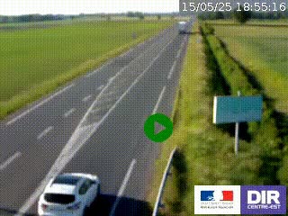 <h2>Webcam routière sur la RN7 à hauteur de Toulon-sur-Allier, entre Moulins et Vichy</h2>