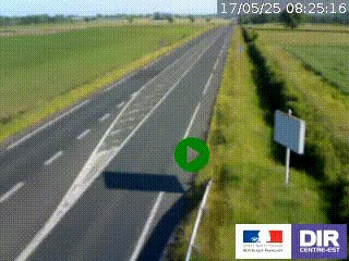 <h2>Webcam routière sur la RN7 à hauteur de Toulon-sur-Allier, entre Moulins et Vichy</h2>