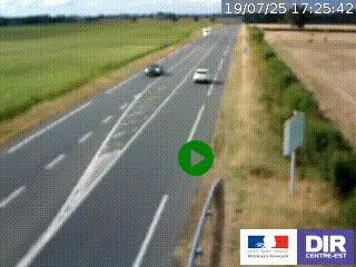 <h2>Webcam routière sur la RN7 à hauteur de Toulon-sur-Allier, entre Moulins et Vichy</h2>