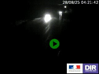 Webcam routière sur la RN7 à hauteur de Toulon-sur-Allier, entre Moulins et Vichy
