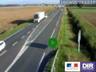 <h2>Webcam routière sur la RN7 à hauteur de Toulon-sur-Allier, entre Moulins et Vichy</h2>