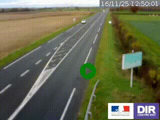 <h2>Webcam routière sur la RN7 à hauteur de Toulon-sur-Allier, entre Moulins et Vichy</h2>