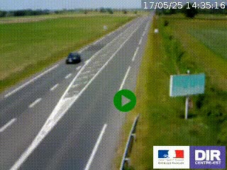 <h2>Webcam routière sur la RN7 à hauteur de Toulon-sur-Allier, entre Moulins et Vichy</h2>