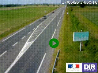 <h2>Webcam routière sur la RN7 à hauteur de Toulon-sur-Allier, entre Moulins et Vichy</h2>