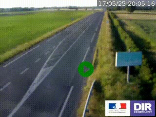 <h2>Webcam routière sur la RN7 à hauteur de Toulon-sur-Allier, entre Moulins et Vichy</h2>