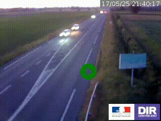 <h2>Webcam routière sur la RN7 à hauteur de Toulon-sur-Allier, entre Moulins et Vichy</h2>