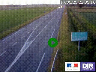 <h2>Webcam routière sur la RN7 à hauteur de Toulon-sur-Allier, entre Moulins et Vichy</h2>