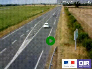 <h2>Webcam routière sur la RN7 à hauteur de Toulon-sur-Allier, entre Moulins et Vichy</h2>