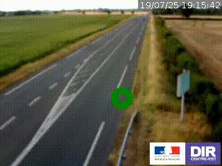 <h2>Webcam routière sur la RN7 à hauteur de Toulon-sur-Allier, entre Moulins et Vichy</h2>