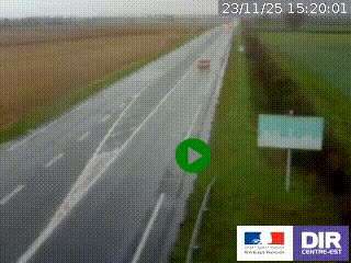 <h2>Webcam routière sur la RN7 à hauteur de Toulon-sur-Allier, entre Moulins et Vichy</h2>