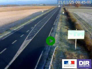 <h2>Webcam routière sur la RN7 à hauteur de Toulon-sur-Allier, entre Moulins et Vichy</h2>