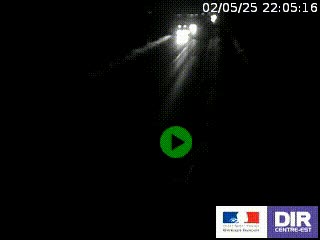 Webcam routière sur la RN7 à hauteur de Toulon-sur-Allier, entre Moulins et Vichy