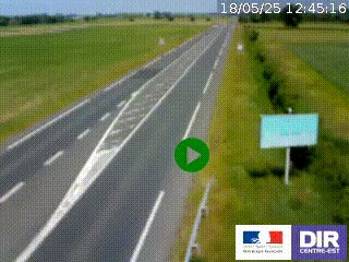 <h2>Webcam routière sur la RN7 à hauteur de Toulon-sur-Allier, entre Moulins et Vichy</h2>