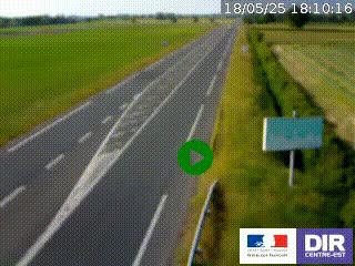 <h2>Webcam routière sur la RN7 à hauteur de Toulon-sur-Allier, entre Moulins et Vichy</h2>