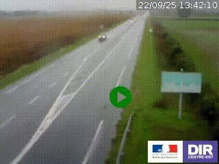 <h2>Webcam routière sur la RN7 à hauteur de Toulon-sur-Allier, entre Moulins et Vichy</h2>